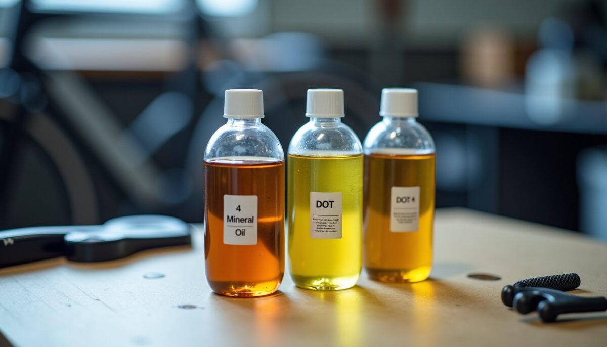 Liquide frein vélo : choisir huile minérale, dot 4 ou dot 5.1 sans se tromper